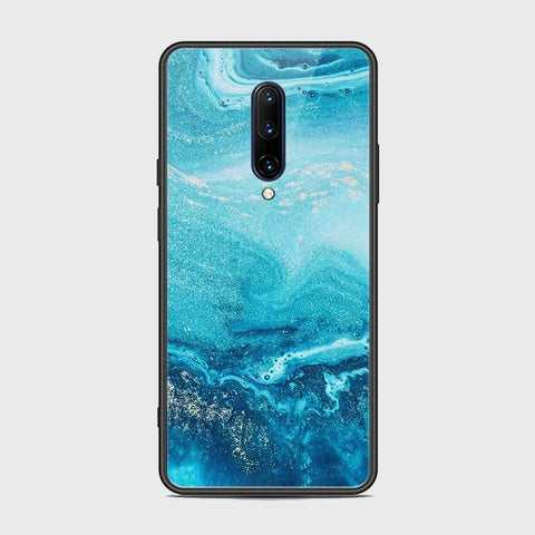 OnePlus 7 Pro Cover - Mystic Marble Series - HQ Ultra Shine Premium Infinity Glass Soft Silicon Borders Case