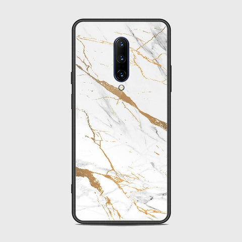 OnePlus 7 Pro Cover - Mystic Marble Series - HQ Ultra Shine Premium Infinity Glass Soft Silicon Borders Case
