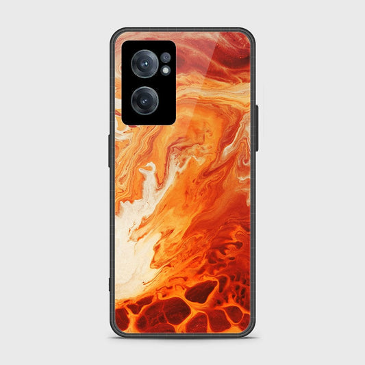 OnePlus Nord CE 2 5G Cover- Mystic Marble Series - HQ Ultra Shine Premium Infinity Glass Soft Silicon Borders Case