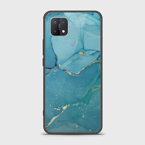 Oppo A35 Cover- Mystic Marble Series - HQ Ultra Shine Premium Infinity Glass Soft Silicon Borders Case