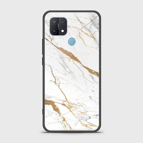 Oppo A35 Cover- Mystic Marble Series - HQ Ultra Shine Premium Infinity Glass Soft Silicon Borders Case