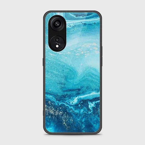 Oppo A1 Pro  Cover- Mystic Marble Series - HQ Ultra Shine Premium Infinity Glass Soft Silicon Borders Case