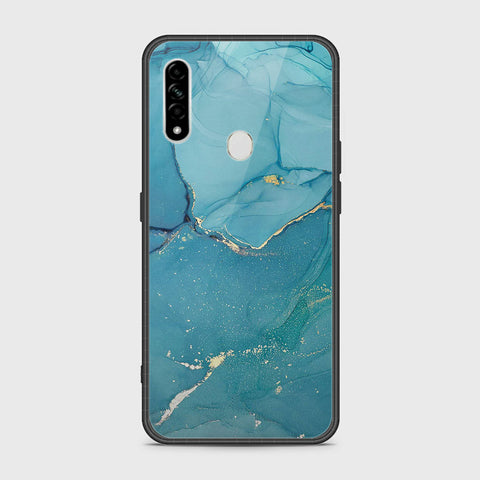 Oppo A8 Cover- Mystic Marble Series - HQ Ultra Shine Premium Infinity Glass Soft Silicon Borders Case