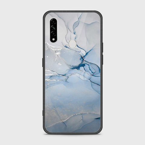 Oppo A8 Cover- Mystic Marble Series - HQ Ultra Shine Premium Infinity Glass Soft Silicon Borders Case