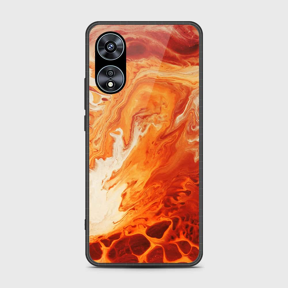 Oppo A97 5G Cover- Mystic Marble Series - HQ Ultra Shine Premium Infinity Glass Soft Silicon Borders Case