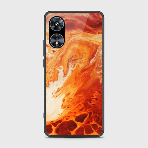 Oppo A97 5G Cover- Mystic Marble Series - HQ Ultra Shine Premium Infinity Glass Soft Silicon Borders Case