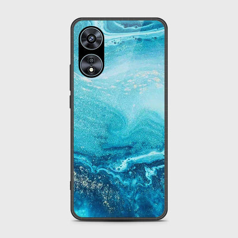 Oppo A97 5G Cover- Mystic Marble Series - HQ Ultra Shine Premium Infinity Glass Soft Silicon Borders Case