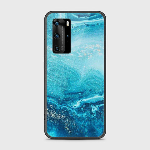 Huawei P40 Pro Cover- Mystic Marble Series - HQ Ultra Shine Premium Infinity Glass Soft Silicon Borders Case