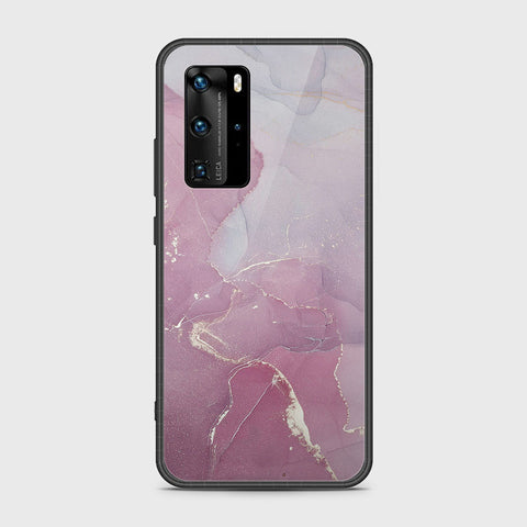 Huawei P40 Pro Cover- Mystic Marble Series - HQ Ultra Shine Premium Infinity Glass Soft Silicon Borders Case