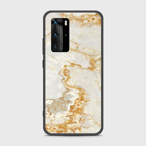 Huawei P40 Pro Cover- Mystic Marble Series - HQ Ultra Shine Premium Infinity Glass Soft Silicon Borders Case