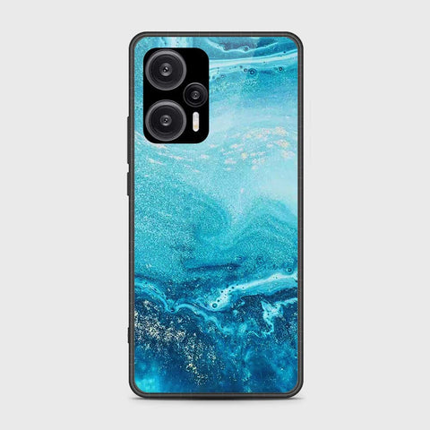 Xiaomi Poco F5  Cover- Mystic Marble Series - HQ Ultra Shine Premium Infinity Glass Soft Silicon Borders Case