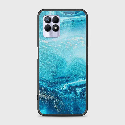 Realme 8i Cover - Mystic Marble Series - HQ Ultra Shine Premium Infinity Glass Soft Silicon Borders Case