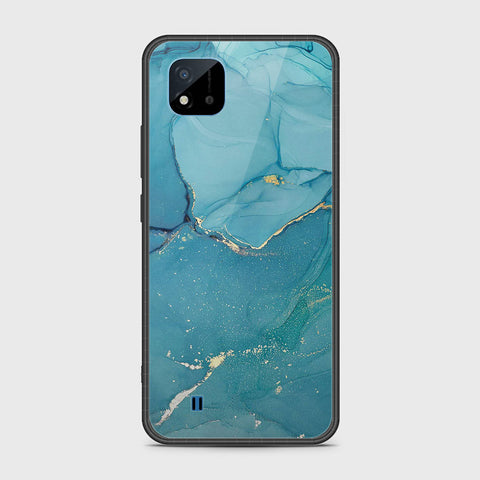 Realme Narzo 50i Cover- Mystic Marble Series - HQ Ultra Shine Premium Infinity Glass Soft Silicon Borders Case