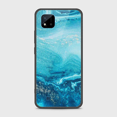 Realme C11 2021 Cover- Mystic Marble Series - HQ Ultra Shine Premium Infinity Glass Soft Silicon Borders Case