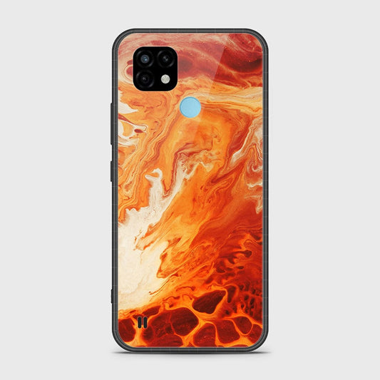 Realme C21 Cover- Mystic Marble Series - HQ Ultra Shine Premium Infinity Glass Soft Silicon Borders Case