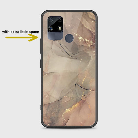 Realme C15 Cover- Mystic Marble Series - HQ Ultra Shine Premium Infinity Glass Soft Silicon Borders Case