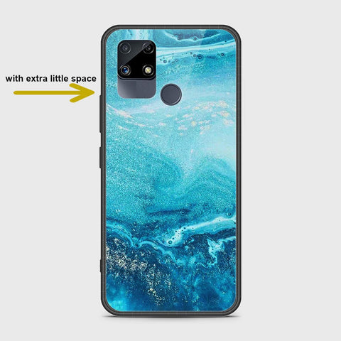 Realme C15 Cover- Mystic Marble Series - HQ Ultra Shine Premium Infinity Glass Soft Silicon Borders Case