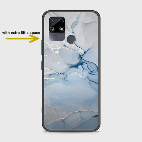 Realme C15 Cover- Mystic Marble Series - HQ Ultra Shine Premium Infinity Glass Soft Silicon Borders Case