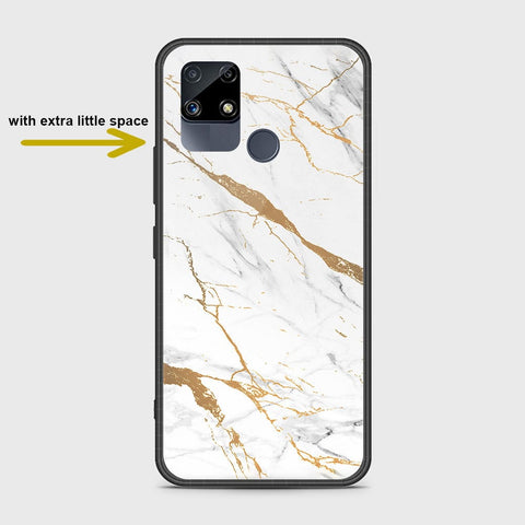 Realme Narzo 20 Cover- Mystic Marble Series - HQ Ultra Shine Premium Infinity Glass Soft Silicon Borders Case