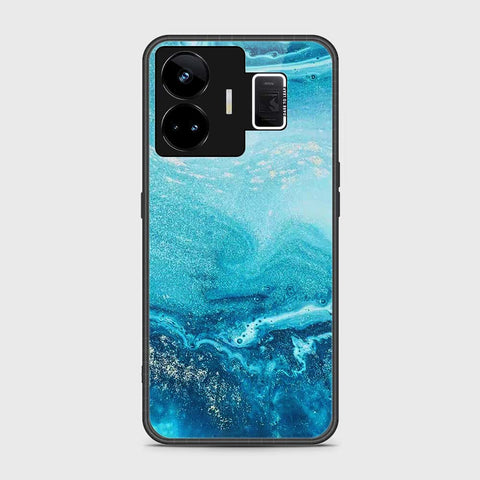 Realme GT3 Cover- Mystic Marble Series - HQ Ultra Shine Premium Infinity Glass Soft Silicon Borders Case