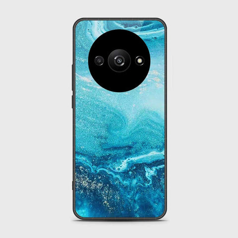 Xiaomi Redmi A3 Cover- Mystic Marble Series - HQ Ultra Shine Premium Infinity Glass Soft Silicon Borders Case