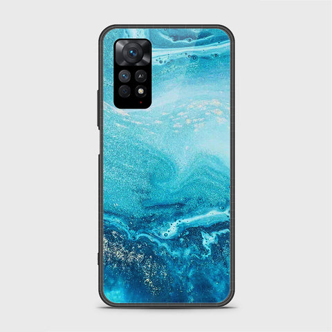 Xiaomi Redmi Note 11 Cover- Mystic Marble Series - HQ Ultra Shine Premium Infinity Glass Soft Silicon Borders Case