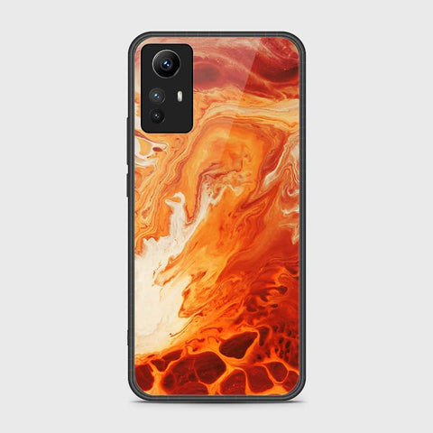 Xiaomi Redmi Note 12S Cover- Mystic Marble Series - HQ Ultra Shine Premium Infinity Glass Soft Silicon Borders Case