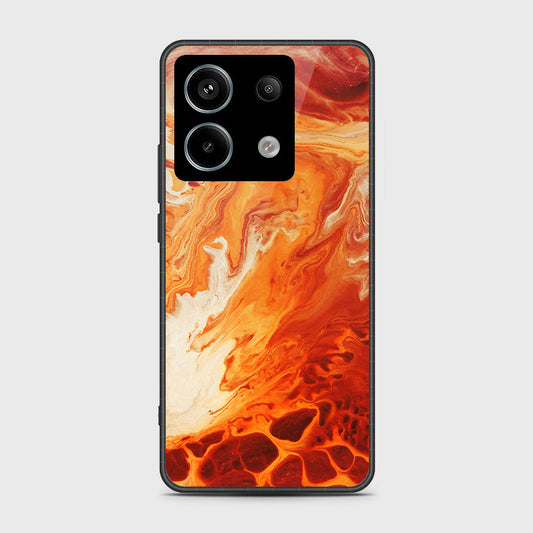 Xiaomi Redmi Note 13 Cover- Mystic Marble Series - HQ Ultra Shine Premium Infinity Glass Soft Silicon Borders Case