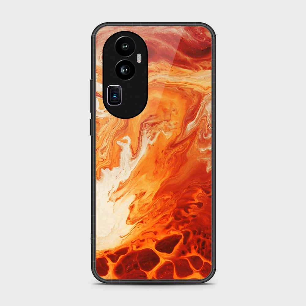 Oppo Reno 10 Pro Plus Cover- Mystic Marble Series - HQ Ultra Shine Premium Infinity Glass Soft Silicon Borders Case