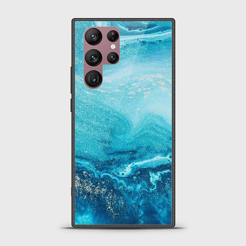 Samsung Galaxy S22 Ultra 5G Cover - Mystic Marble Series - HQ Ultra Shine Premium Infinity Glass Soft Silicon Borders Case