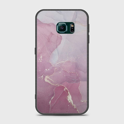 Samsung Galaxy S6 Edge Cover- Mystic Marble Series - HQ Ultra Shine Premium Infinity Glass Soft Silicon Borders Case