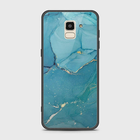 Samsung Galaxy J6 2018 Cover - Mystic Marble Series - HQ Ultra Shine Premium Infinity Glass Soft Silicon Borders Case