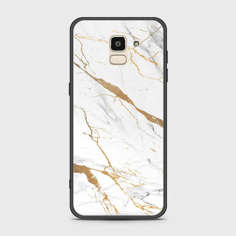 Samsung Galaxy J6 2018 Cover - Mystic Marble Series - HQ Ultra Shine Premium Infinity Glass Soft Silicon Borders Case