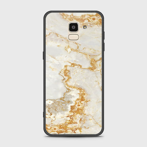 Samsung Galaxy J6 2018 Cover - Mystic Marble Series - HQ Ultra Shine Premium Infinity Glass Soft Silicon Borders Case