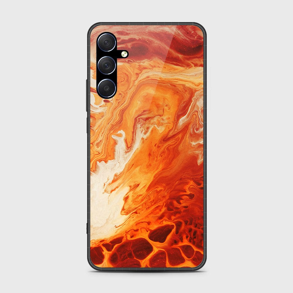 Samsung Galaxy M34 5G Cover- Mystic Marble Series - HQ Ultra Shine Premium Infinity Glass Soft Silicon Borders Case