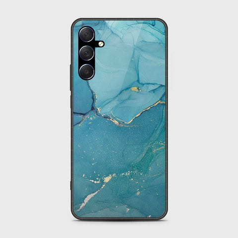 Samsung Galaxy M34 5G Cover- Mystic Marble Series - HQ Ultra Shine Premium Infinity Glass Soft Silicon Borders Case