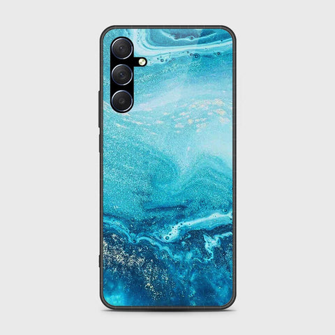 Samsung Galaxy M34 5G Cover- Mystic Marble Series - HQ Ultra Shine Premium Infinity Glass Soft Silicon Borders Case