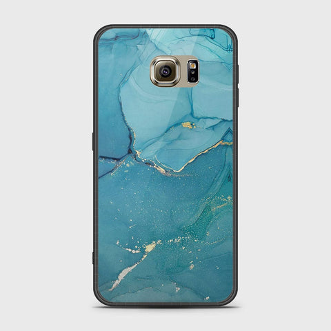 Samsung Galaxy S6 Cover- Mystic Marble Series - HQ Ultra Shine Premium Infinity Glass Soft Silicon Borders Case