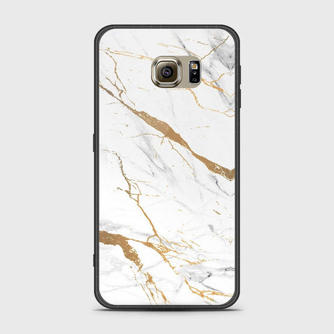 Samsung Galaxy S6 Cover- Mystic Marble Series - HQ Ultra Shine Premium Infinity Glass Soft Silicon Borders Case
