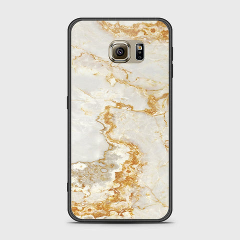 Samsung Galaxy S6 Cover- Mystic Marble Series - HQ Ultra Shine Premium Infinity Glass Soft Silicon Borders Case