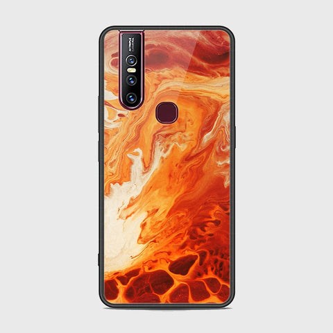 Vivo V15 Cover - Mystic Marble Series - HQ Ultra Shine Premium Infinity Glass Soft Silicon Borders Case