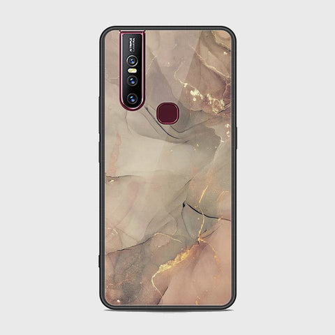 Vivo V15 Cover - Mystic Marble Series - HQ Ultra Shine Premium Infinity Glass Soft Silicon Borders Case