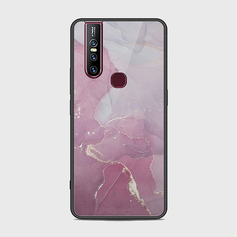 Vivo V15 Cover - Mystic Marble Series - HQ Ultra Shine Premium Infinity Glass Soft Silicon Borders Case