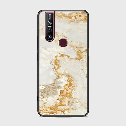 Vivo V15 Cover - Mystic Marble Series - HQ Ultra Shine Premium Infinity Glass Soft Silicon Borders Case