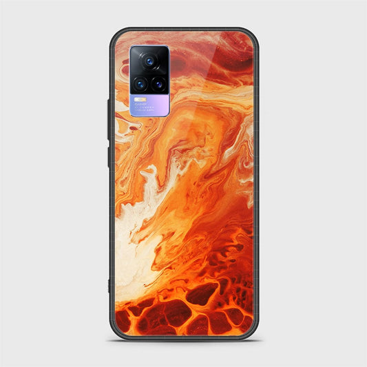 Vivo Y73 Cover - Mystic Marble Series - HQ Ultra Shine Premium Infinity Glass Soft Silicon Borders Case