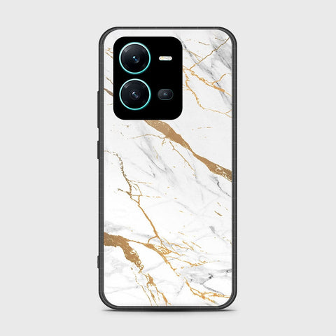 Vivo V25 5G Cover- Mystic Marble Series - HQ Ultra Shine Premium Infinity Glass Soft Silicon Borders Case