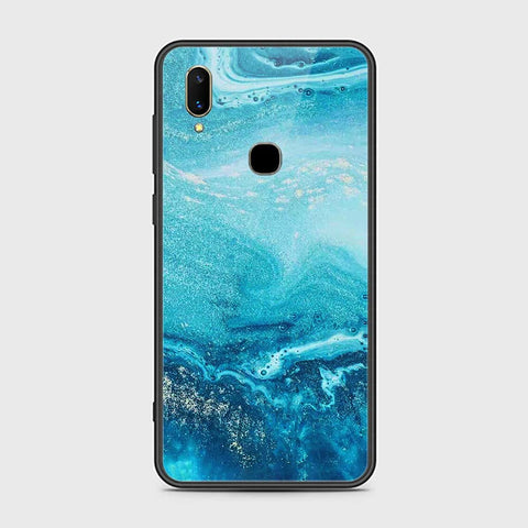 Vivo Z3 Cover- Mystic Marble Series - HQ Ultra Shine Premium Infinity Glass Soft Silicon Borders Case