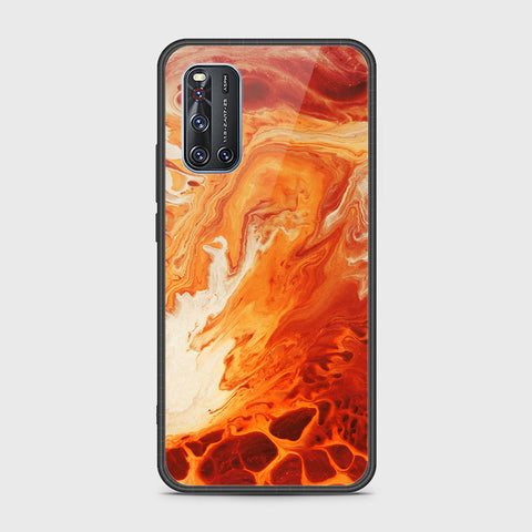 Vivo V19 Cover- Mystic Marble Series - HQ Ultra Shine Premium Infinity Glass Soft Silicon Borders Case