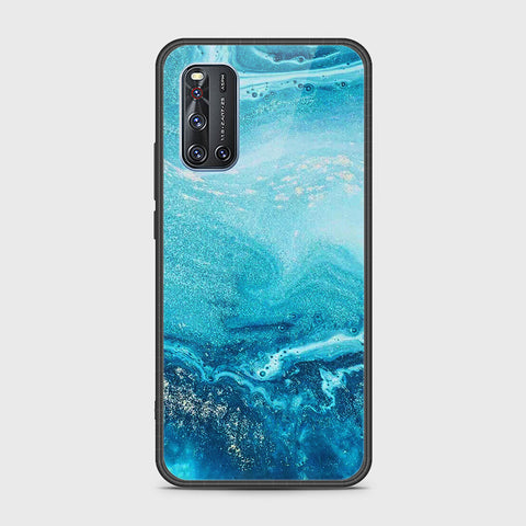 Vivo V19 Cover- Mystic Marble Series - HQ Ultra Shine Premium Infinity Glass Soft Silicon Borders Case