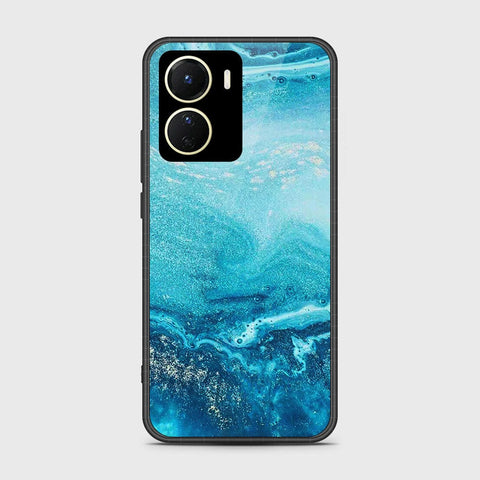 Vivo Y16 Cover- Mystic Marble Series - HQ Ultra Shine Premium Infinity Glass Soft Silicon Borders Case